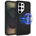 thumbnail image 1 of I-HONVA For Samsung Galaxy S26 Ultra Case,Magnetic 3-Layer Military Grade Drop Protection Anti-Slip Rugged Shockproof Dustproof Protection Phone Case,Black, 1 of 7