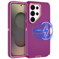 thumbnail image 1 of I-HONVA For Samsung Galaxy S26 Ultra Case,Magnetic 3-Layer Military Grade Drop Protection Anti-Slip Rugged Shockproof Dustproof Protection Phone Case,Purple Pink, 1 of 7