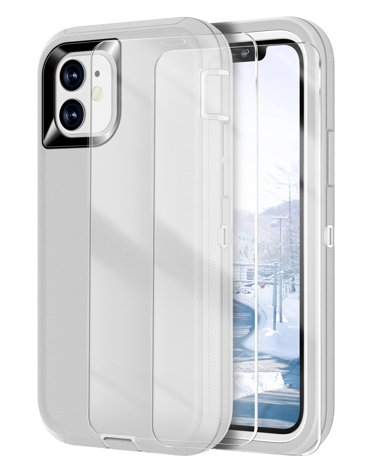 I-HONVA For iPhone 11 Case,3-Layer Military Grade Drop Protection Anti ...