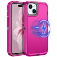 thumbnail image 1 of I-HONVA For iPhone 13/14/15 Case Compatible with MagSafe,3-Layer Military Grade Drop Protection Anti-Slip Rugged Shockproof Dustproof Protection6.1 inch Phone Case,Rose Gray, 1 of 7