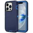 thumbnail image 1 of I-HONVA For iPhone 13 Pro Case,3-Layer Military Grade Drop Protection Anti-Slip Bumper Rugged Shockproof Dustproof Protection 6.1 inch Phone Case,Deep Blue, 1 of 1