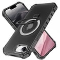thumbnail image 1 of I-HONVA for iPhone 16e Case (2025) / iPhone 17e Case (2026) ,Compatible with Mag-safe Matte Shockproof Anti-Scratch Protective Invisible Kickstand Magnetic 6.1" Case Cover,Black, 1 of 6