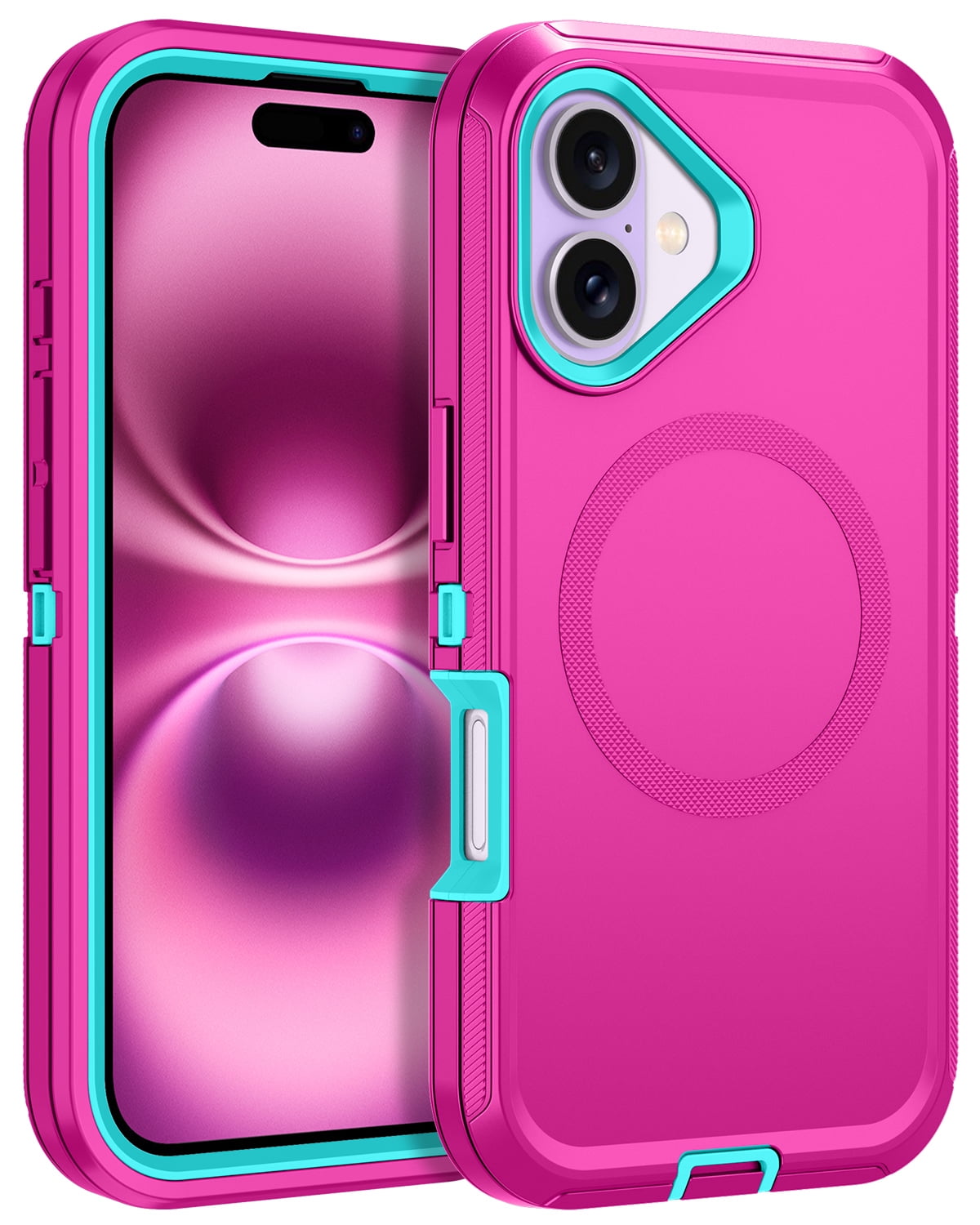 I-HONVA For iPhone 17 Case Compatible with MagSafe,3-Layer Military ...
