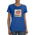 thumbnail image 1 of I Hate Burpees Women Royal Blue T-Shirt, Female Medium, 1 of 4