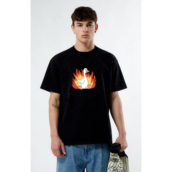 I Hate It Here Funny Quote Tired of Everything Sarcasm Mood T-Shirt, for men & women, up to size 5XL