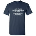 thumbnail image 1 of I Hate It When The Voi-ces In My Head Go Silent Comedy Apparel Tshirt Novelty Sarcastic Graphic Tees Gift For Silly Lazy Mens Christmas Holiday Funny T Shirt, 1 of 5