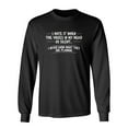 thumbnail image 1 of I Hate It When The Voices Go Silent Sarcastic Novelty Gift Idea Adult Humor Funny Men's Long Sleeve Shirts, 1 of 3