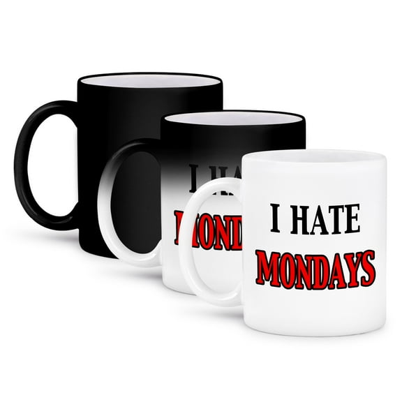 3dRose, I hate Mondays, 11oz Magic Transforming Mug