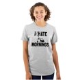 thumbnail image 1 of I Hate Mornings Sleeping Panda Men's Graphic T Shirt Tees Brisco Brands S, 1 of 6