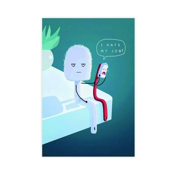 I Hate My Job Funny Poster Canvas Poster Bedroom Decor Landscape Office Room Decor Gift