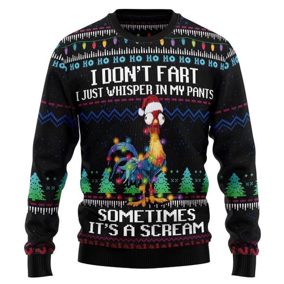 I Hate People Bear 3D Christmas Sweater, Funny Xmas Sweater, Sweater Xmas