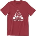 thumbnail image 1 of I Hate People Love Camping - Funny Mountain Hiking Retro Men's T-Shirt, 1 of 4