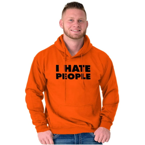 I Hate People Sarcastic Cynical Humor Unisex Plus Size Hoodie Brisco Brands 2X