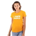 thumbnail image 1 of I Hate People Sarcastic Cynical Humor Women's T Shirt Ladies Tee Brisco Brands 2X, 1 of 6