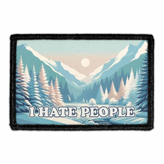 I Hate People - Winter - Removable Patch