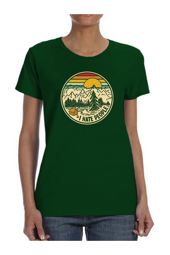 I Hate People Women T-Shirt, Female 5X-Large