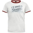 thumbnail image 1 of I Hate School Ringer T-Shirt - X-Large, 1 of 1