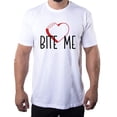 thumbnail image 1 of I Hate Valentine's Day shirts, Men Crew Neck T-Shirts Stupid Cupid Graphic Tee - Bite Me, 1 of 1