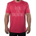 thumbnail image 1 of I Hate Valentine's Day shirts, Men Crew Neck T-Shirts Stupid Cupid Graphic Tee - Pizza, 1 of 1