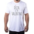 thumbnail image 1 of I Hate Valentine's Day shirts, Men Crew Neck T-Shirts Stupid Cupid Graphic Tee - Pizza, 1 of 1