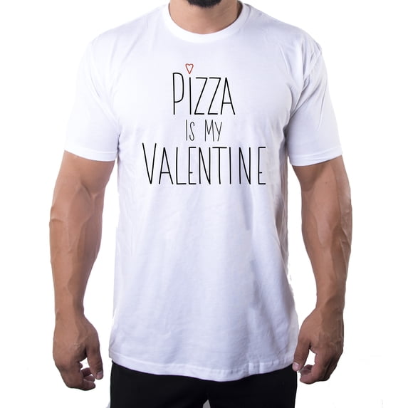 I Hate Valentine's Day shirts, Men Crew Neck T-Shirts Stupid Cupid Graphic Tee - Pizza