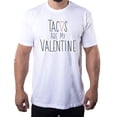 thumbnail image 1 of I Hate Valentine's Day shirts, Men Crew Neck T-Shirts Stupid Cupid Graphic Tee - Tacos, 1 of 1