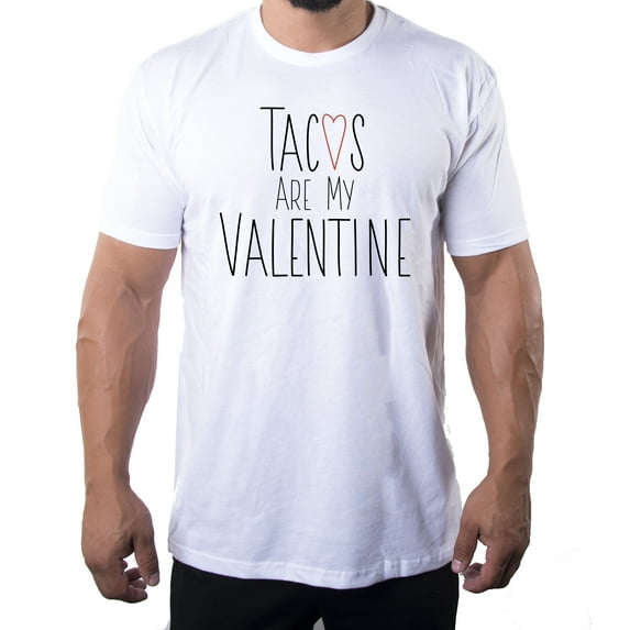 I Hate Valentine's Day shirts, Men Crew Neck T-Shirts Stupid Cupid Graphic Tee - Tacos