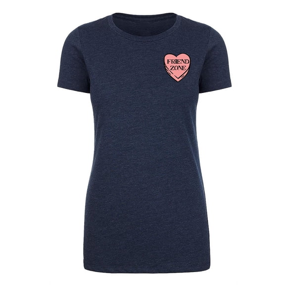 I Hate Valentine's Day shirts, Woman Crew Neck T-Shirts, Candy Heart T-shirts - Friend Zone