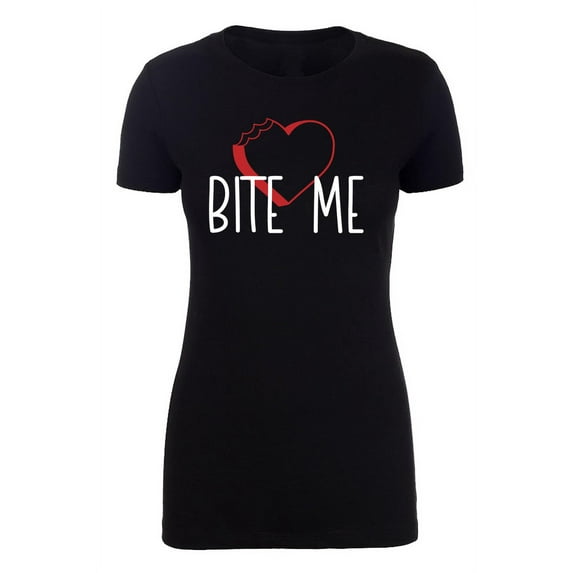 I Hate Valentine's Day shirts, Woman Crew Neck T-Shirts Stupid Cupid Graphic Tee - Bite Me