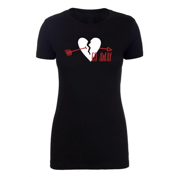 I Hate Valentine's Day shirts, Woman Crew Neck T-Shirts Stupid Cupid Graphic Tee - Go Away