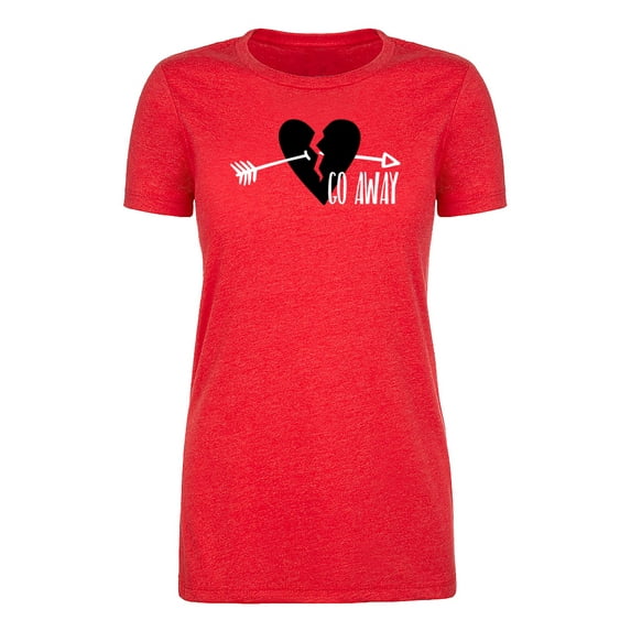 I Hate Valentine's Day shirts, Woman Crew Neck T-Shirts Stupid Cupid Graphic Tee - Go Away