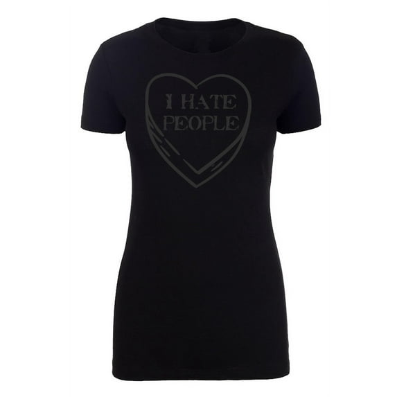 I Hate Valentine's Day shirts, Woman Crew Neck T-Shirts Stupid Cupid Graphic Tee - I Hate People