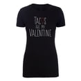 thumbnail image 1 of I Hate Valentine's Day shirts, Woman Crew Neck T-Shirts Stupid Cupid Graphic Tee - Tacos, 1 of 1