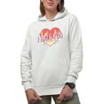 thumbnail image 1 of I Hate You Less Than Other People, Retro Valentine's Day Art Merch Gift, White Hooded Sweatshirt or Hoodie, Small, 1 of 5