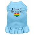thumbnail image 1 of Mirage Pet I Have 2 Mommies Screen Print Dog Dress Baby Blue 4X, 1 of 11