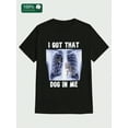 thumbnail image 1 of I Have A Dog in My Heart Xray Meme Gymer T-shirt  Casual Print, Comfortable and Versatile, Letter Pattern Pure Cotton 220g Printed T-shirt 100%  Cotton, 1 of 9