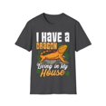 thumbnail image 1 of I Have A Dragon Living In My House Funny Bearded Dragon Unisex T-Shirt, 1 of 4