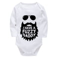 thumbnail image 1 of I Have A Fuzzy Daddy Going Home Outfit for Baby Boy Long Sleeve Girl Take Home Outfit White Baby Onesie 12 Months, 1 of 2