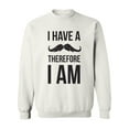 thumbnail image 1 of I Have A Moustache Sweatshirt Men -Image by Shutterstock, Male Small, 1 of 4