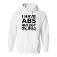thumbnail image 1 of I Have ABS-olutely No Idea Adult Hooded Sweatshirt, 1 of 3