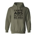 thumbnail image 1 of I Have ABS-olutely No Idea Adult Hooded Sweatshirt, 1 of 3