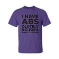 thumbnail image 1 of I Have ABS-olutely No Idea Adult Short Sleeve T-shirt, 1 of 4