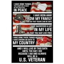 I Have Done Things That Haunt Me At Night U S Veteran Gifts Vertical Poster 11 x 17 Inch Poster