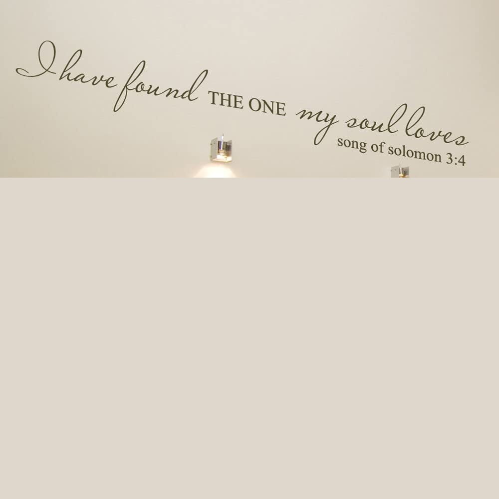 I Have Found The One My Soul Loves - Wall Quote Christ Bible Decal Art Sticker Home Decor