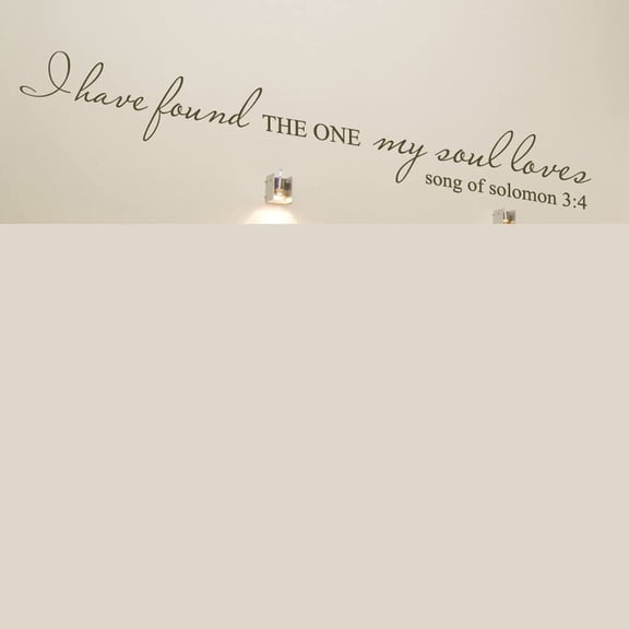 I Have Found The One My Soul Loves - Wall Quote Christ Bible Decal Art Sticker Home Decor