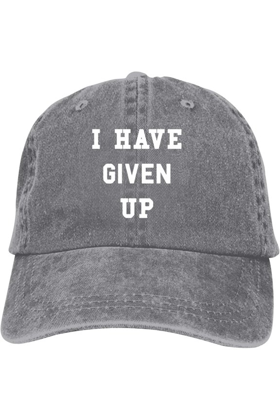 I Have Given Up Baseball Cap Vintage Adjustable Washed Hats Cowboy Hats Denim Dad Hat for Men Women Boy Girl