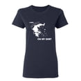 thumbnail image 1 of I Have Greece On My Shirt Sarcastic Novelty Gift Idea Adult Humor Funny Women's Casual Tees, 1 of 3