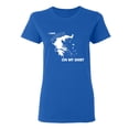 thumbnail image 1 of I Have Greece On My Shirt Sarcastic Novelty Gift Idea Adult Humor Funny Women's Casual Tees, 1 of 3