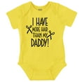 thumbnail image 1 of I Have More Hair Than Daddy Joke Romper Boys or Girls Infant Baby Brisco Brands 6M, 1 of 1