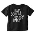 thumbnail image 1 of I Have More Hair Than Daddy Joke Toddler Boy Girl T Shirt Infant Toddler Brisco Brands 6M, 1 of 6